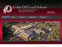 Tablet Screenshot of cedarcliffschools.net